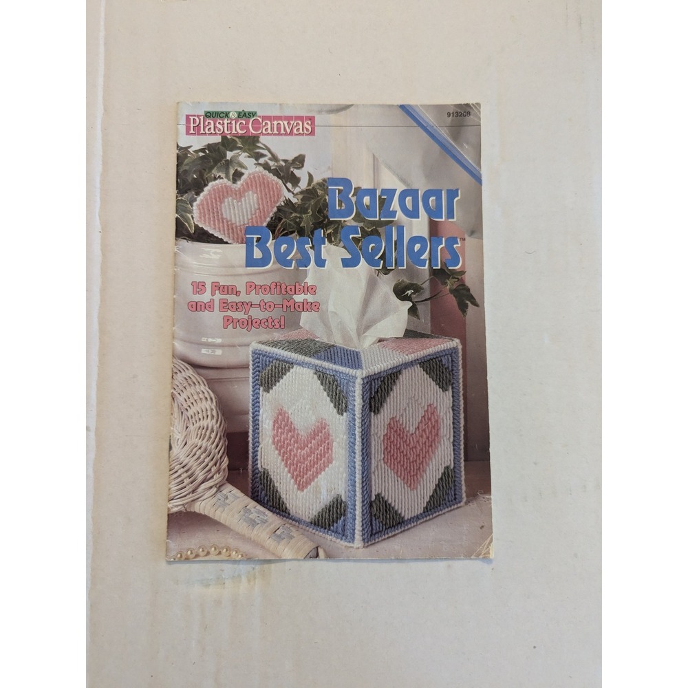 1992 Quick Easy Plastic Canvas Bazaar Best Sellers Craft Book Patterns 913208